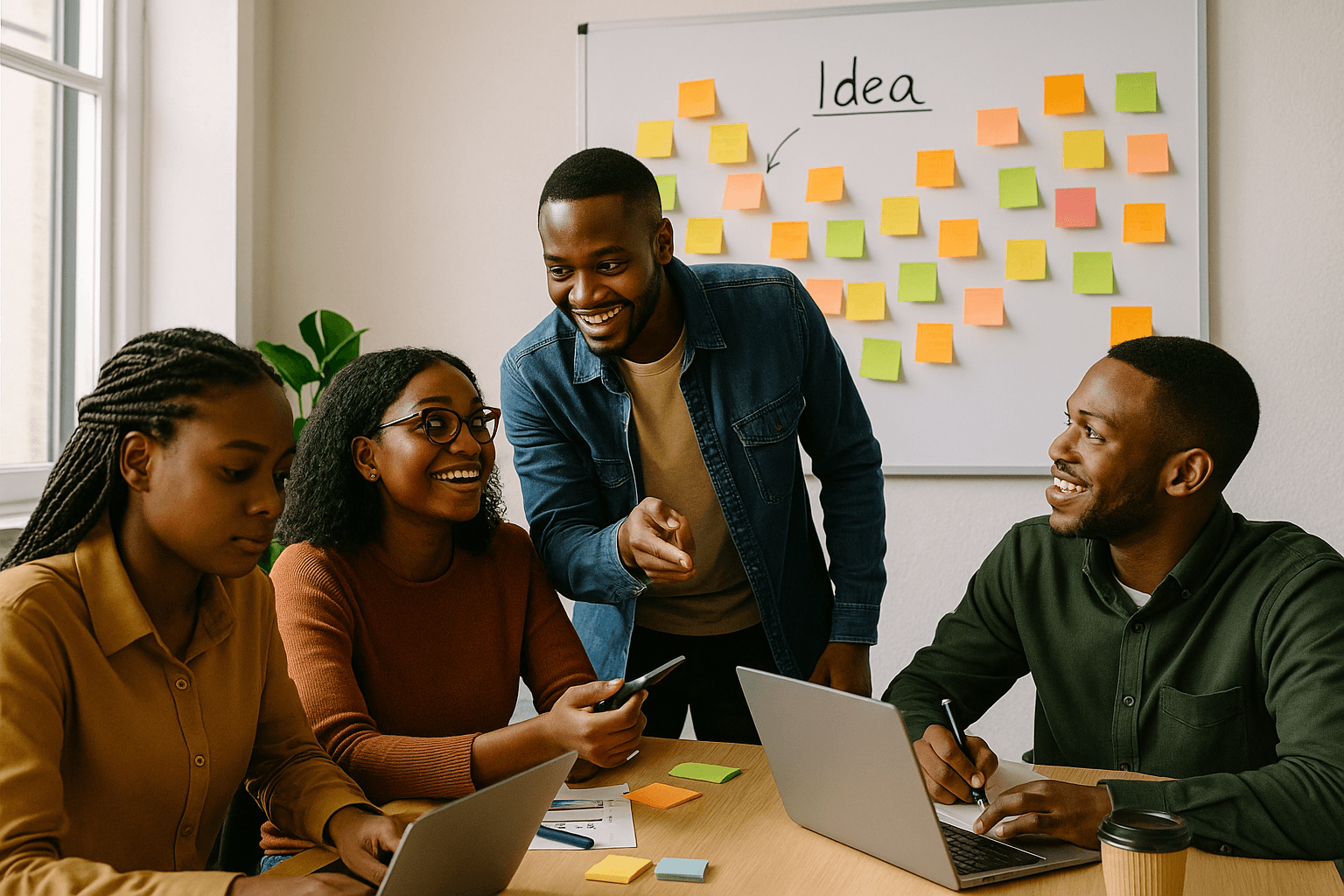 Placeholder illustration — replace with a photo of mentors supporting emerging talent during a coaching session.